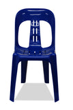 Nufurn Barrel Plastic Stacking Chair - Pepsi Blue