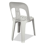 Barrel - Plastic Stacking Chairs - White - Nufurn Commercial Furniture