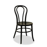 Bon Uno S - Stacking Bentwood Chair - Wenge - Restaurant and Cafe Chair - Nufurn Commercial FurnitureNufurn Commercial Furniture Paged A-1845 Stacking Bentwood Side Chair for Restaurants, Cafes, Functions and Party Hire.  Black 063