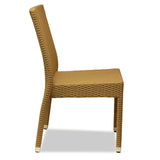 Nufurn Bondi Side Chair in Taupe.  Synthetic Rattan Outdoor Dining Chair for Hotels, Resorts, Clubs, Pubs & Restaurants