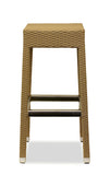 Bondi Outdoor Stool in Taupe.  Synthetic Rattan Outdoor seating for hotels, resorts, clubs, pubs and restaurants