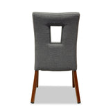 Bosco Dining Chair: Aluminium Wood Look - Nufurn Commercial Furniture