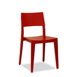 red bentwood chair - natural -Icon