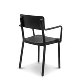 outdoor cafe chair - black - lisboa armchair