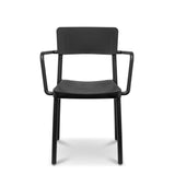 black outdoor cafe chair
