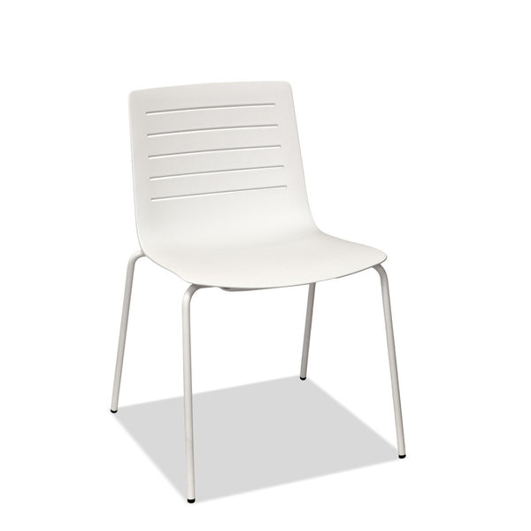 restaurant chair - skin - stackable - white