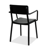 black outdoor cafe chair - lisboa  armchair
