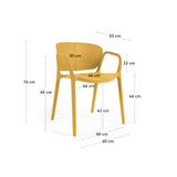 ANIA Mustard Yellow Chair | In Stock
