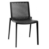 outdoor cafe chair - netkat - resol - black