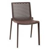 outdoor cafe chair - netkat - resol - chocolate