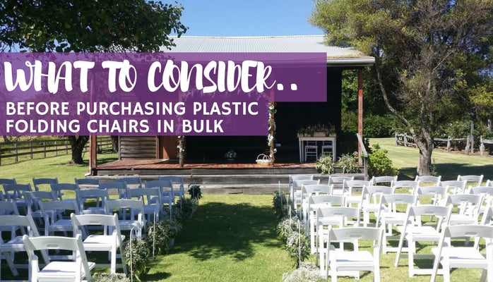 What to Consider Before Buying Plastic Folding Chairs in Bulk