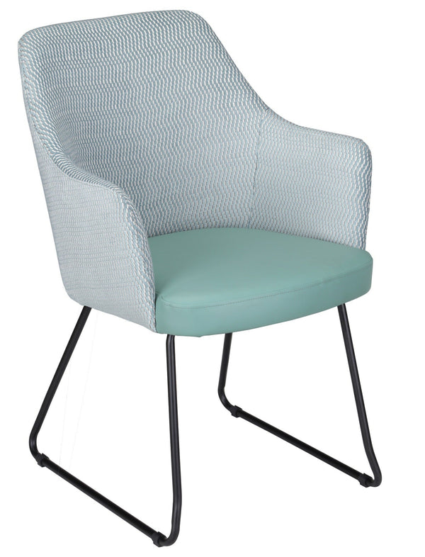 Harmony Three Chair - Sled Base | Nufurn Commercial Furniture 
