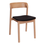 Matilda Timber Dining Chair With Upholstered Seat | Nufurn Commercial Furniture 