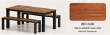 Outdoor Bench and Table Setting | Nufurn Commercial Furniture 