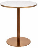 In Stock - Tempo Copper Drybar Disc Table Base | Nufurn Commercial Furniture 