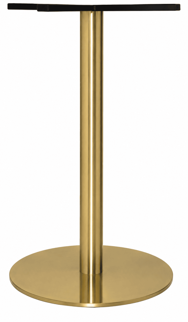 In Stock - Rome Brass Copper Drybar Disc Table Base | Nufurn Commercial Furniture 