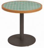 Tasmanian Oak Table Top with Tile Inlay | Nufurn Commercial Furniture 
