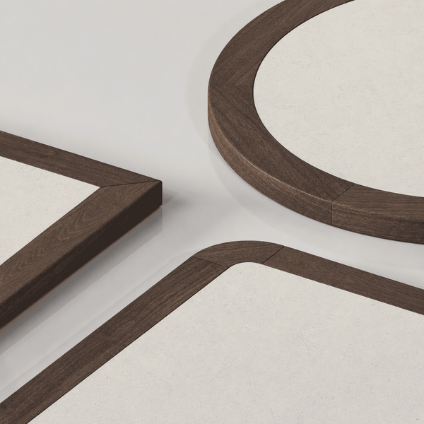 Tasmanian Oak Table Top with Compact Laminate Inlay | Nufurn Commercial Furniture 