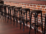 In Stock - PAGED C-4375 'Dublin B' Bentwood Stool - Black