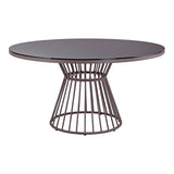 Gautier Outdoor Dining Table with Glass Top