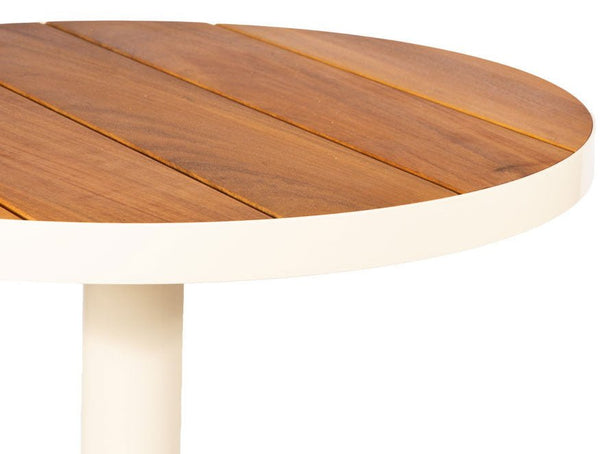Merbau Outdoor Slatted Table Top with Aluminium Edge | Nufurn Commercial Furniture 