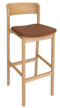 Matilda Timber Barstool with Upholstered Seat | Nufurn Commercial Furniture 