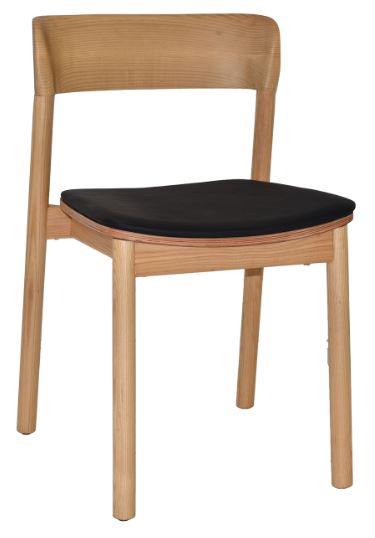 Matilda Timber Dining Chair With Upholstered Seat | Nufurn Commercial Furniture 