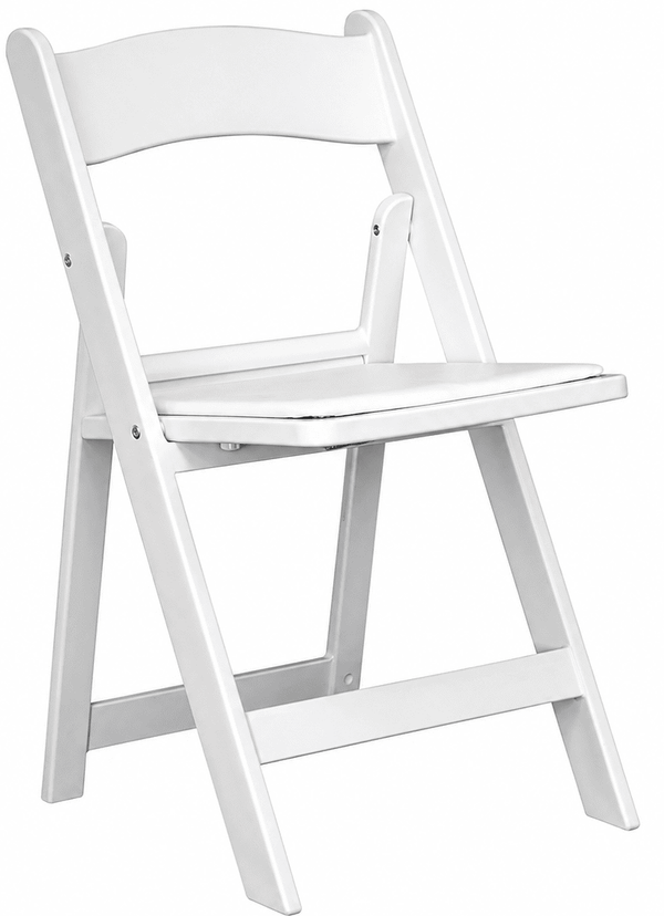 Americana - Resin Folding Chair - White | Nufurn Commercial Furniture 