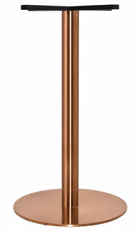 In Stock - Rome Copper Drybar Disc Table Base | Nufurn Commercial Furniture 