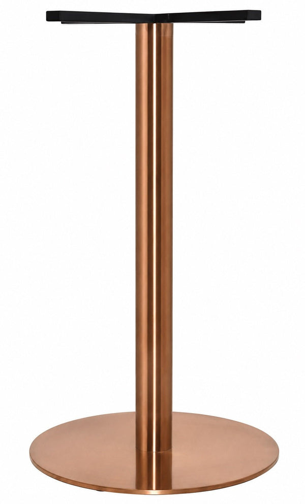 In Stock - Rome Copper Drybar Disc Table Base | Nufurn Commercial Furniture 