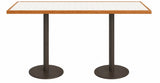 Tasmanian Oak Table Top with Tile Inlay
