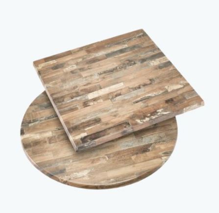Werzalit Cafe Table Top - Rustic Kansas | Nufurn Commercial Furniture 