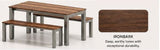 Outdoor Bench and Table Setting | Nufurn Commercial Furniture 