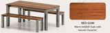 Outdoor Bench and Table Setting | Nufurn Commercial Furniture 
