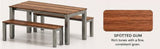 Outdoor Bench and Table Setting | Nufurn Commercial Furniture 