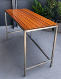 Mahogany Outdoor Slatted Table Top | Nufurn Commercial Furniture 