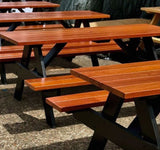 Hardwood Outdoor Picnic Table Set | Nufurn Commercial Furniture 