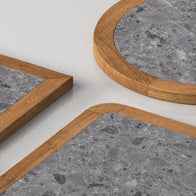 Tasmanian Oak Table Top with Compact Laminate Inlay | Nufurn Commercial Furniture 