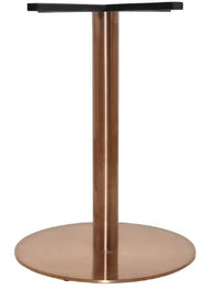 Tempo Disc Copper Restaurant Table Base | Nufurn Commercial Furniture 