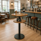 Tempo Disc 2 Tier Dry Bar Table Base | Nufurn Commercial Furniture 