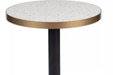 Terrazzo Table Top with Aluminium Edge - White Candy | Nufurn Commercial Furniture 