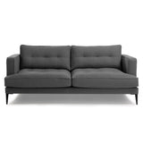 VINNY Sofa Dark Grey Fabric 183cm