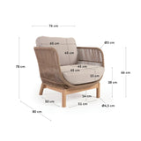 CATALINA Beige Armchair