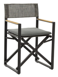 GRACE Deck Chair Anthracite with seat cushion | Nufurn Commercial Furniture 