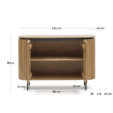 LICIA Sideboard with 2 doors 120x80cm | Nufurn Commercial Furniture 