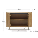 LICIA Sideboard with 2 doors 120x80cm