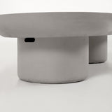 TAIMI Grey Concrete Coffee Table 140x60cm