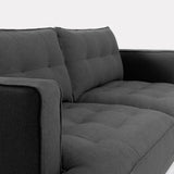 VINNY Sofa Dark Grey Fabric 183cm