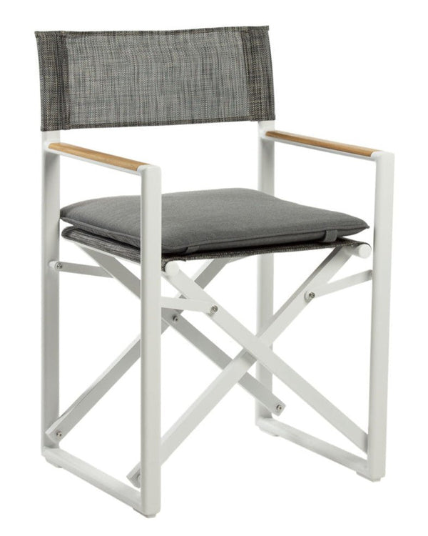 GRACE Deck Chair White with seat cushion | Nufurn Commercial Furniture 