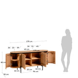 LICIA Sideboard with 4 doors 170x80cm | Nufurn Commercial Furniture 